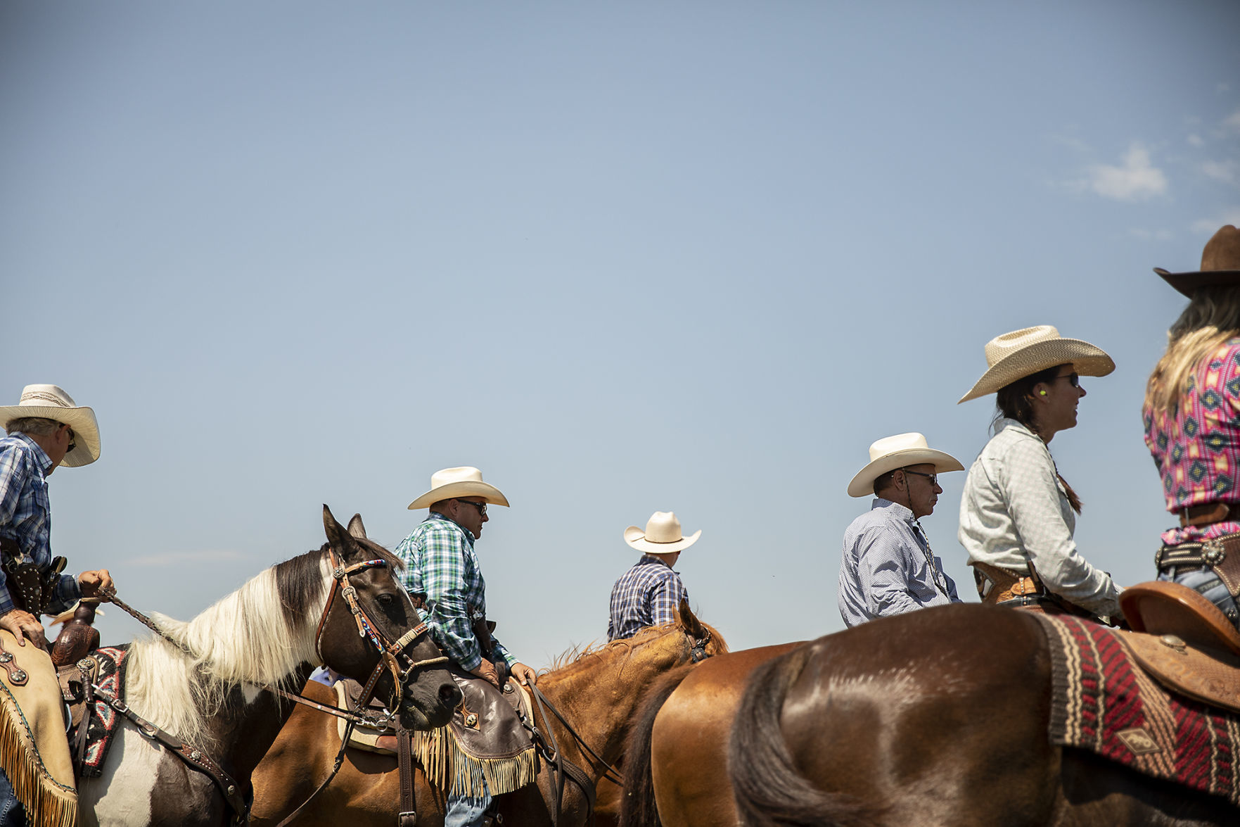 Cowboy mounted shooting
